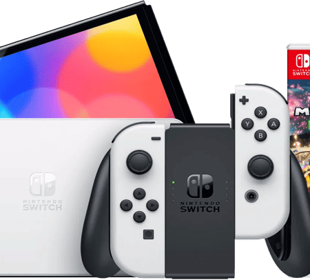 Nintendo Switch OLED Wit + Mario Kart 8 Deluxe