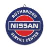 Nissan Authorized Service Center Metalen Bord - Ø31cm | Fiftiesstore