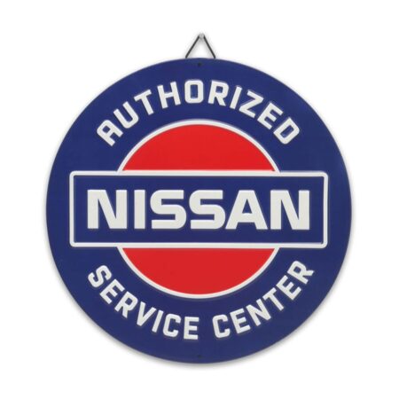 Nissan Authorized Service Center Metalen Bord - Ø31cm | Fiftiesstore
