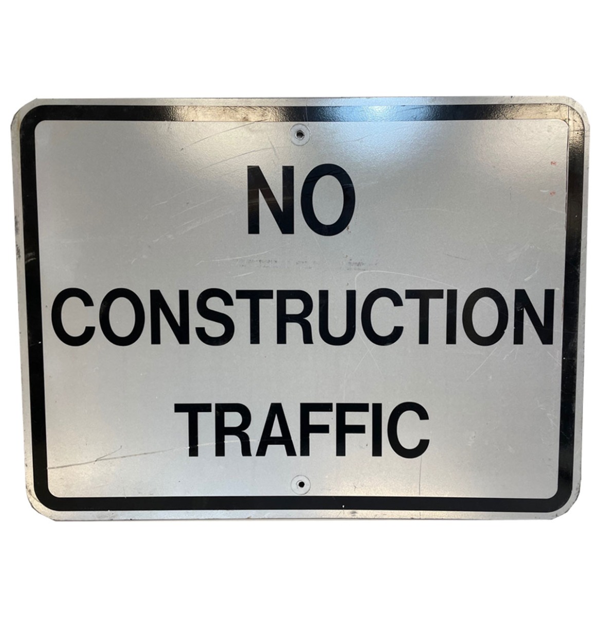 No Construction Traffic Straatbord - Origineel | The Dutch Pickers