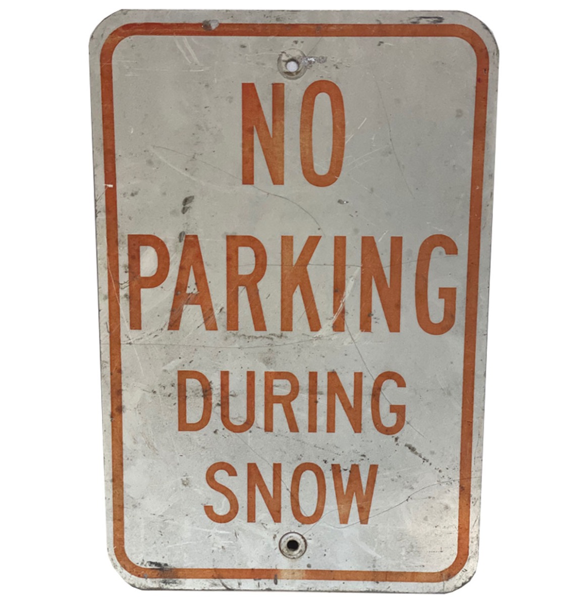No Parking During Snow Straatbord - Origineel | The Dutch Pickers