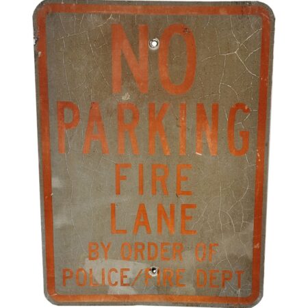 No Parking Fire Lane Metalen Straatbord - Origineel - 46 x 62 cm | The Dutch Pickers