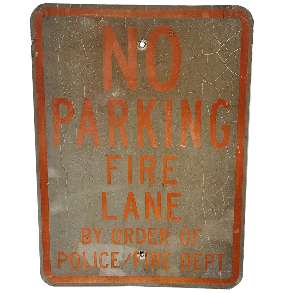 No Parking Fire Lane Metalen Straatbord - Origineel - 46 x 62 cm | The Dutch Pickers
