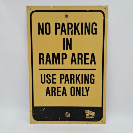 No Parking In Ramp Area Verkeersbord - Origineel (46 x30cm) | The Dutch Pickers