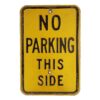 No Parking This Side - Metalen Verkeersbord (Zwaar) - Origineel - 46 x 31 cm | The Dutch Pickers