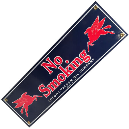 No Smoking Socony-Vacuum Oil Company Emaille Bord | Fiftiesstore