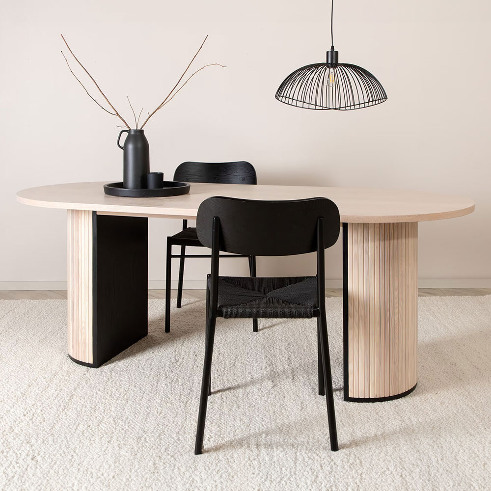 Nohr Deens Ovale Eettafel 'Fionna' 200 x 90cm