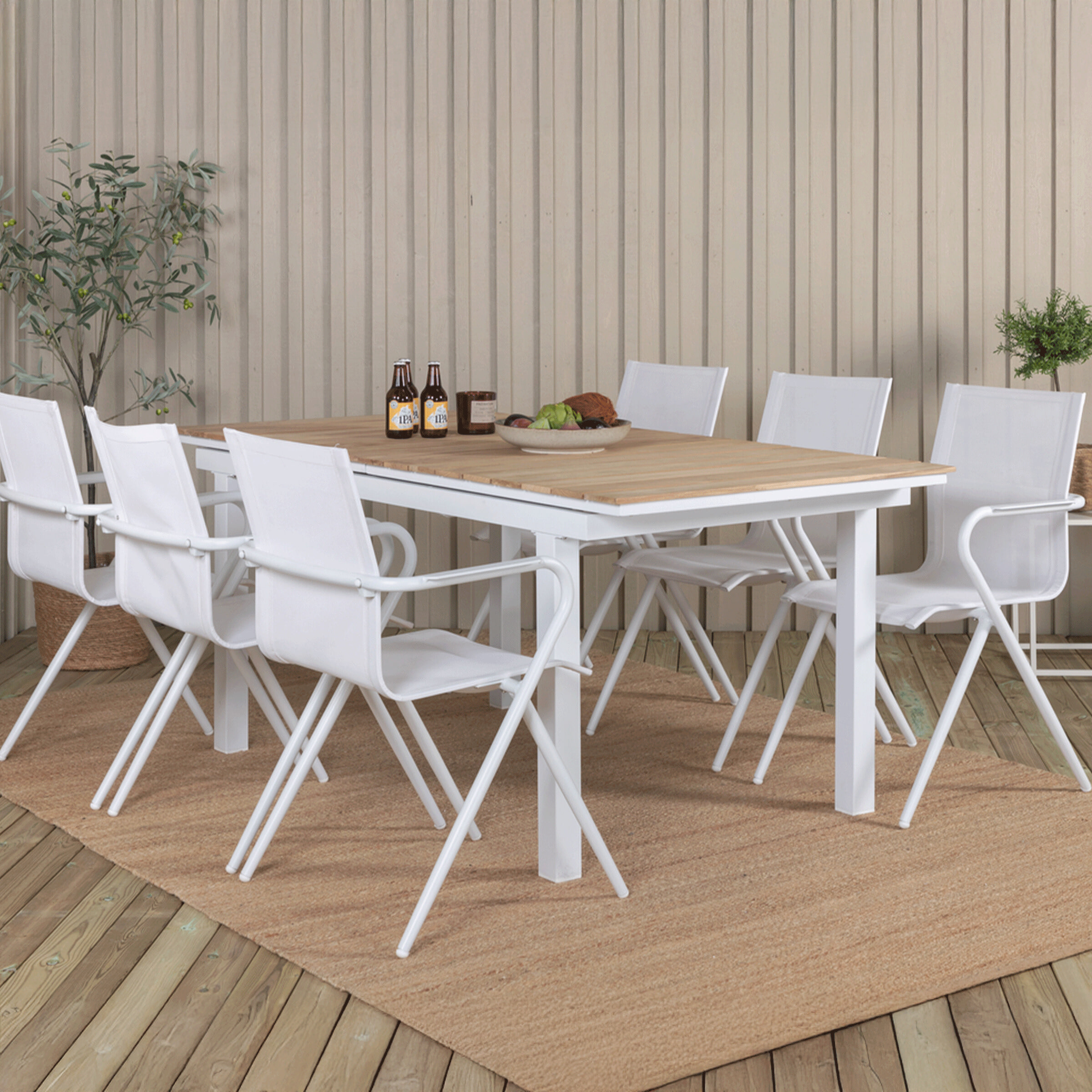 Nohr Uitschuifbare Tuintafel 'Constantina' Teakhout