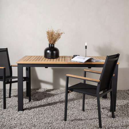 Nohr Uitschuifbare Tuintafel 'Taysha' Teakhout