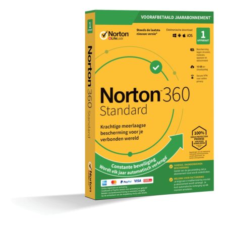 Norton 360 Standard (1 apparaat) Digitale licentie Software | Norton