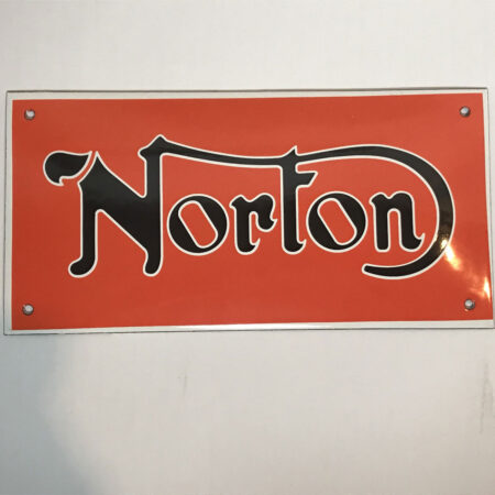 Norton Porcelain Logobord Klein | Fiftiesstore