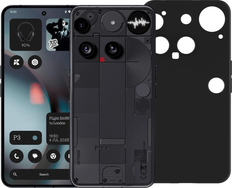 Nothing Phone (3) 512GB Zwart 5G + Just in Case Back Cover Zwart