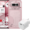 Nothing Phone (4a) 256GB Roze 5G + BlueBuilt Oplader met Usb C Poort 45W Wit