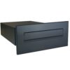 Novioproducts Flexibele inbouwbrievenbus 39-62 cm staal - antraciet | Novioproducts