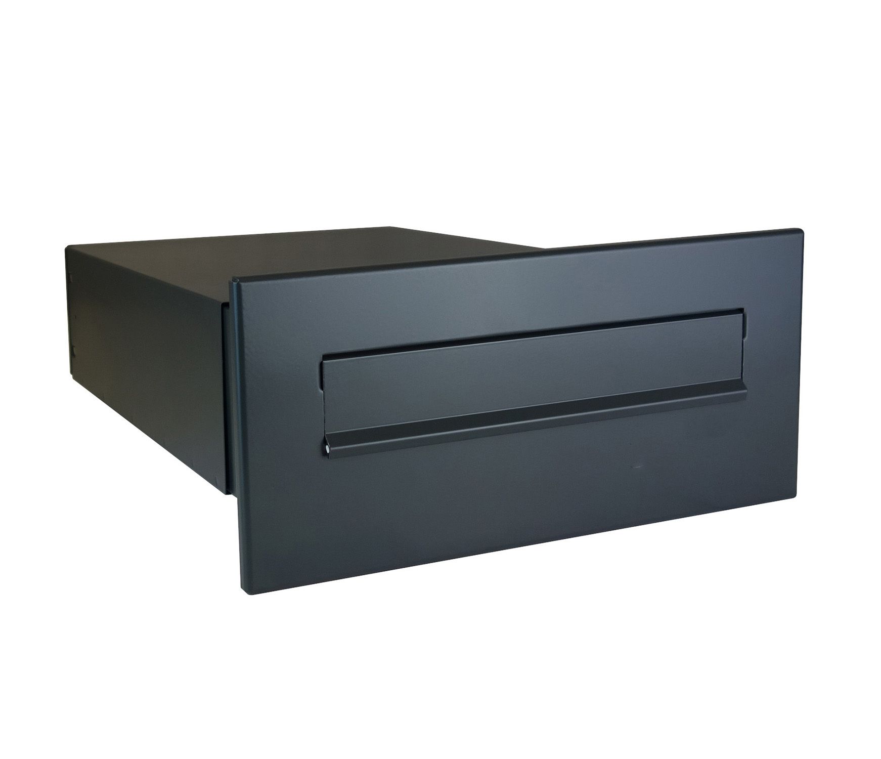 Novioproducts Flexibele inbouwbrievenbus 39-62 cm staal - antraciet | Novioproducts