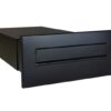 Novioproducts Flexibele inbouwbrievenbus 39-62 cm staal - zwart | Novioproducts