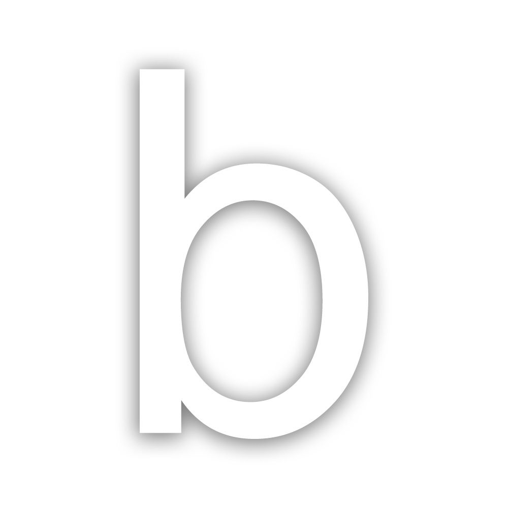 Novioproducts Nova zelfklevende huisletter aluminium - wit | Novioproducts