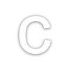 Novioproducts Nova zelfklevende huisletter aluminium - wit | Novioproducts