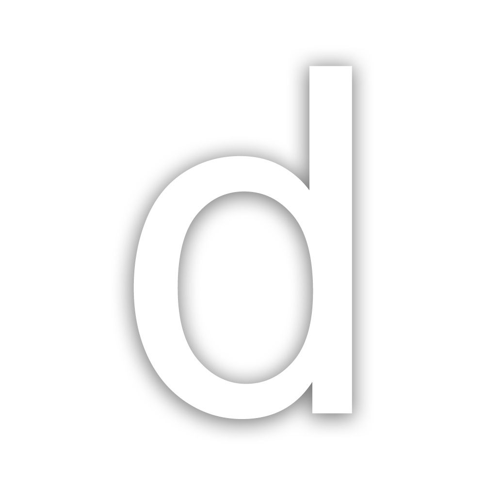 Novioproducts Nova zelfklevende huisletter aluminium - wit | Novioproducts