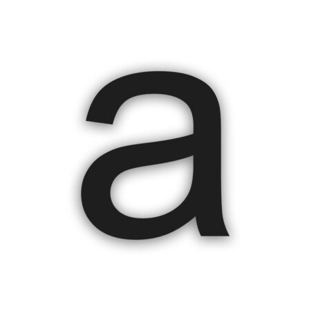 Novioproducts Nova zelfklevende huisletter aluminium - zwart | Novioproducts