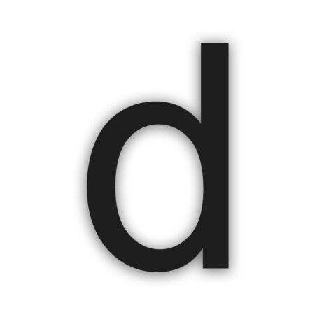 Novioproducts Nova zelfklevende huisletter aluminium - zwart | Novioproducts
