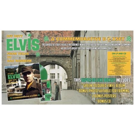 OFF DUTY: ELVIS - FROM TEXAS TO BAD NAUHEIM - BOXSET (Groen Vinyl) +CD Version 2 | 10% korting (LP) | Elvis Presley