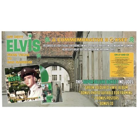 OFF DUTY: ELVIS - FROM TEXAS TO BAD NAUHEIM - BOXSET (Groen vinyl) +CD Version 1 | 10% korting (LP) | Elvis Presley