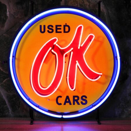OK Used Cars Neon Verlichting 65 cm - Blauw