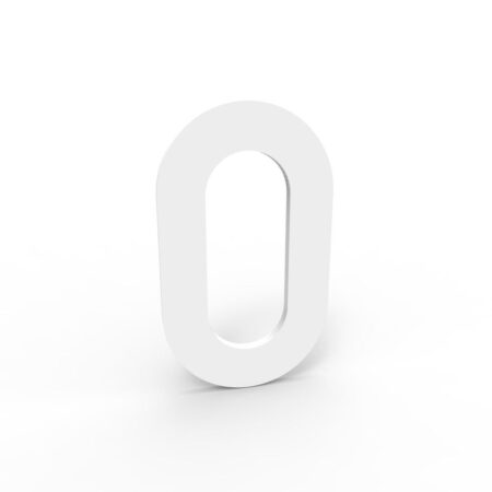 ONZO eSafe zelfklevend huiscijfer 100x1