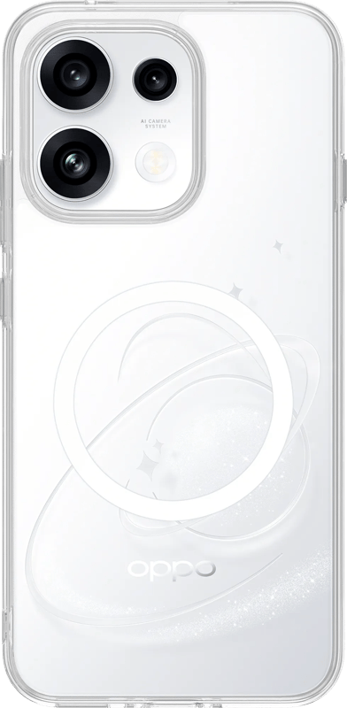 OPPO Reno16 F Back Cover met Magneet Transparant