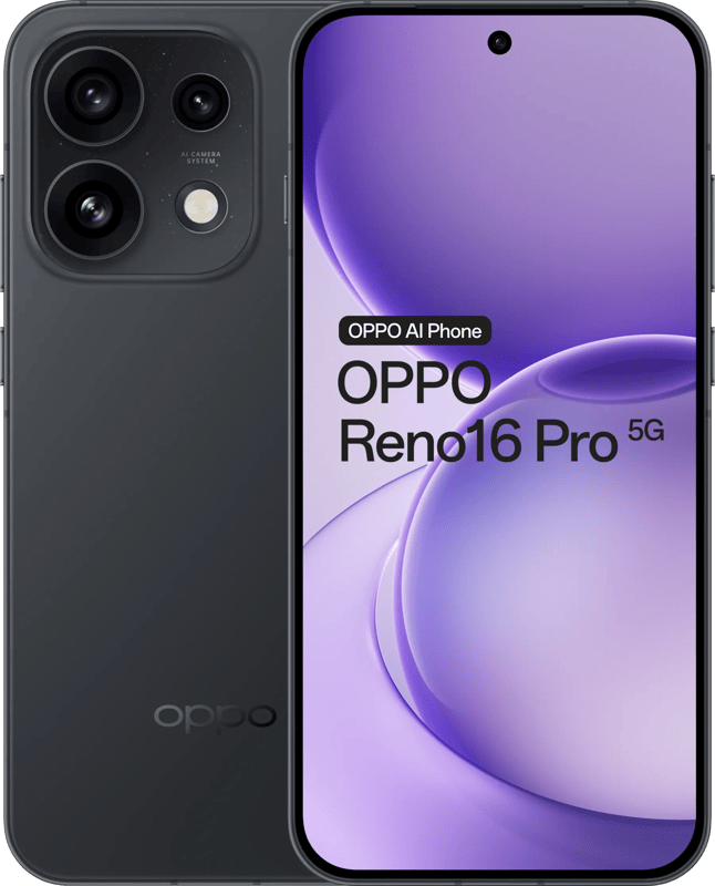 OPPO Reno16 Pro 512GB Zwart 5G