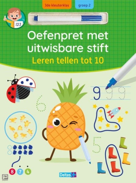 Oefenpret Met Uitwisbare Stift Leren Tellen Tot 10 | Deltas