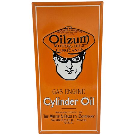 Oilzum Cylinder Oil Stalen Bord - 60 x 30cm | Fiftiesstore