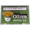 Oilzum Motor Oil Emaille Bord - 60 x 40 cm | Bennies Fifties