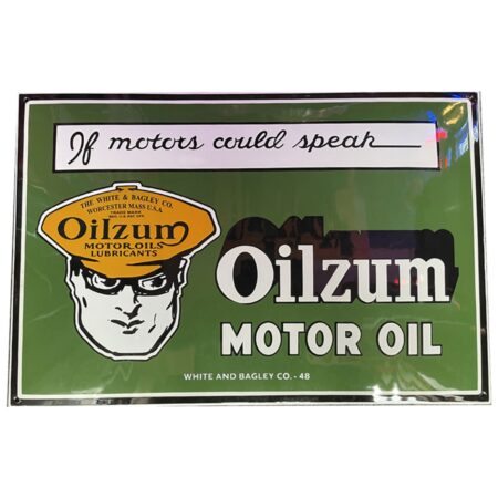 Oilzum Motor Oil Emaille Bord - 60 x 40 cm | Bennies Fifties