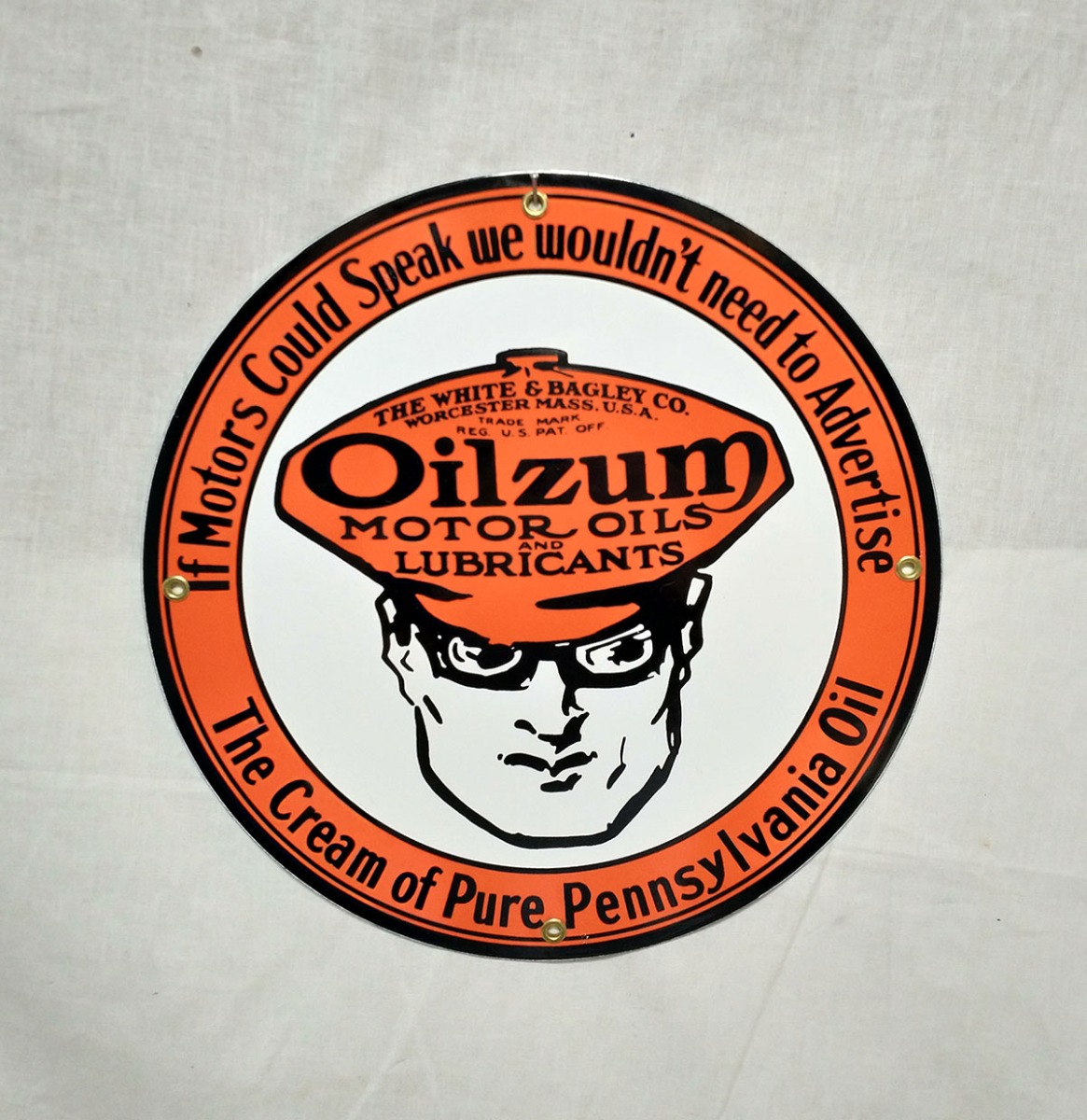 Oilzum Motor Oils & Lubricants Emaille Bord | Fiftiesstore