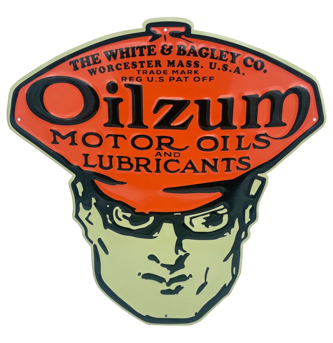Oilzum Motor Oils Stalen Bord Met Relief - 39