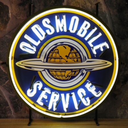Oldsmobile Neon Verlichting Met Logo Achterplaat 60 cm | 34% korting | Fiftiesstore