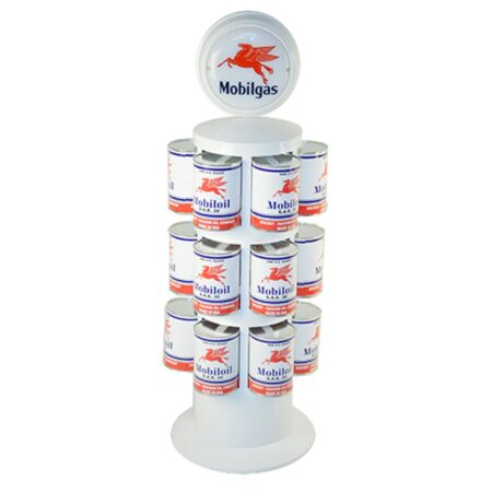 Olieblik Rek - Wit - Met Werkende Verlichting | Gaspump Heaven