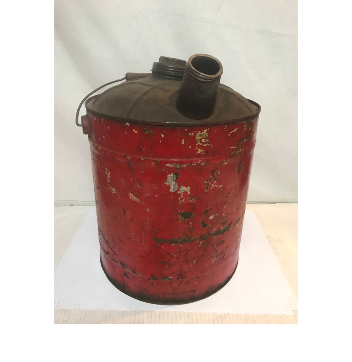 Olieblik Rood - Origineel USA Vintage | The Dutch Pickers