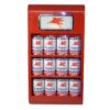 Olieblikken Wandhouder - Rood | Gaspump Heaven