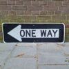One Way Straat Bord Links - Origineel | The Dutch Pickers