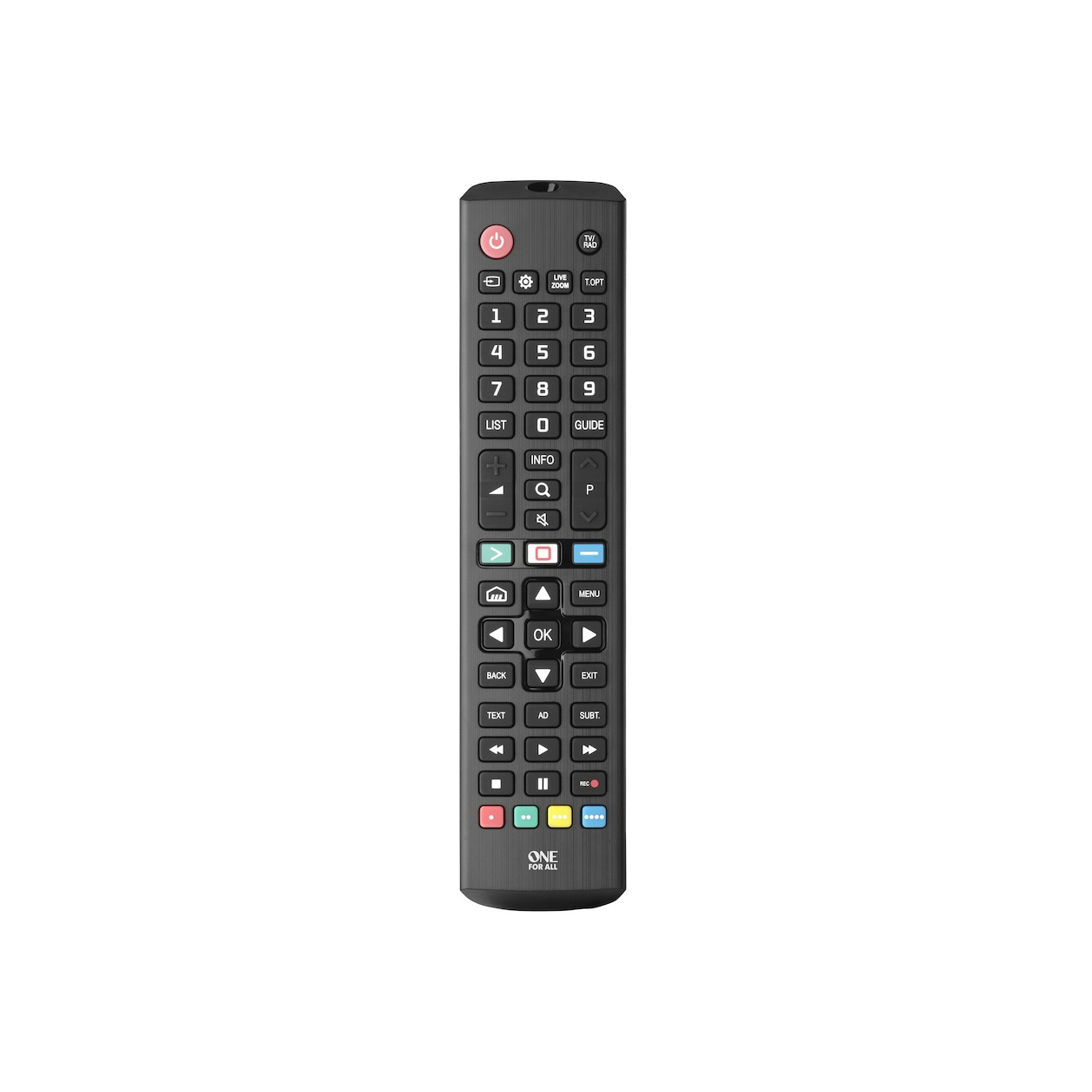 OneForAll URC4911 voor LG Afstandsbediening Zwart | OneForAll