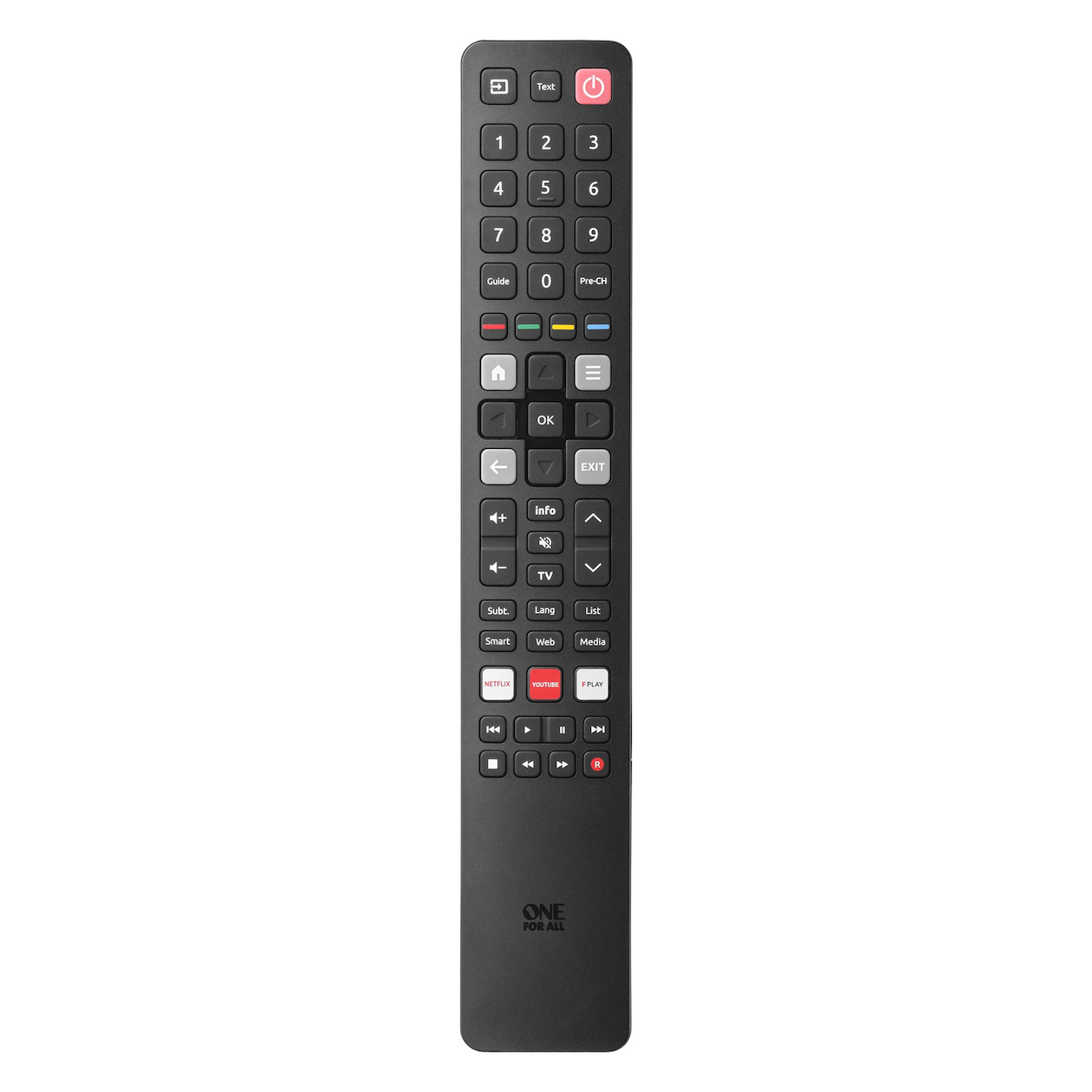 OneForAll URC4922 Afstandsbediening Zwart | OneForAll