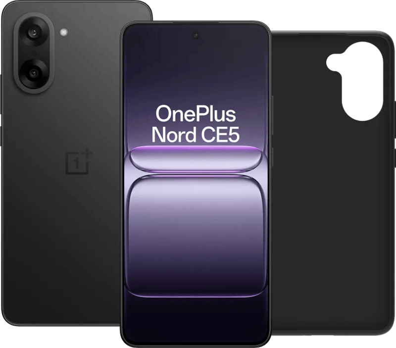 OnePlus Nord CE 5 256GB Zwart 5G + BlueBuilt Back Cover Zwart