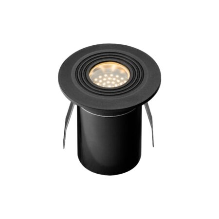 Onyx 30 LED Grondspot - 0.5 Watt - 1 Lumen - 2700K warm wit - 12V - Tuinspot - IP67 Waterdicht - Vlonderspot - Rond - Antraciet | Lightpro