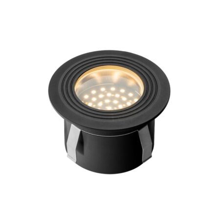 Onyx 60 LED Grondspot - 1 Watt - 5 Lumen - 2700K warm wit - 12V - Tuinspot - IP67 Waterdicht - Vlonderspot - Rond - Antraciet | Lightpro