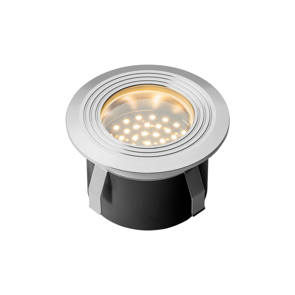 Onyx 60 LED Grondspot - 1 Watt - 5 Lumen - 2700K warm wit - 12V - Tuinspot - IP67 Waterdicht - Vlonderspot - Rond - RVS | Lightpro