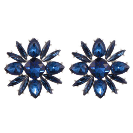 Oorbellen Bloem Blauw | Fashionize