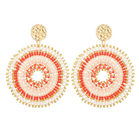 Oorbellen Boho Koraal | Fashionize